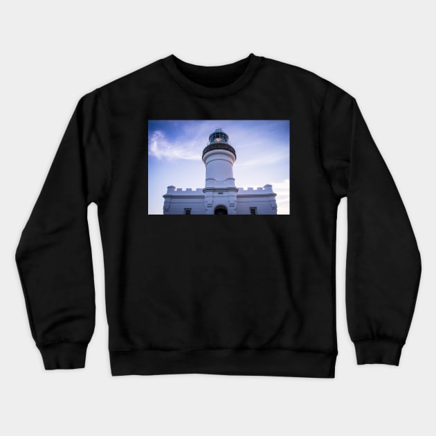 Byron Bay Morning Lighthouse Walk Crewneck Sweatshirt by MT Photography & Design